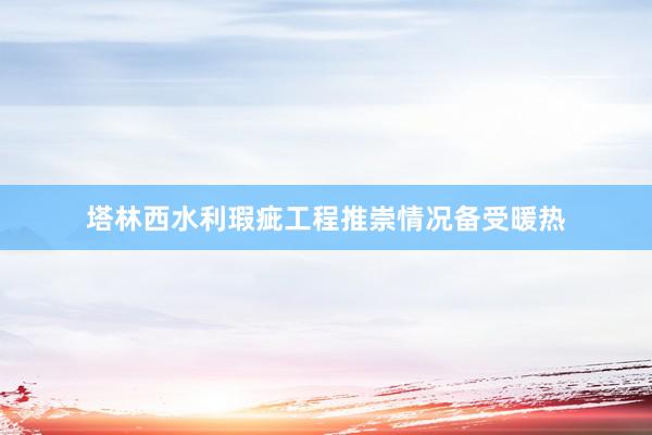 塔林西水利瑕疵工程推崇情况备受暖热